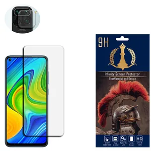  محافظ لنز دوربین اینفینیتی مدل PRO MAX مناسب برای گوشی موبایل شیائومی REDMI NOTE 9 به همراه محافظ صفحه نمایش