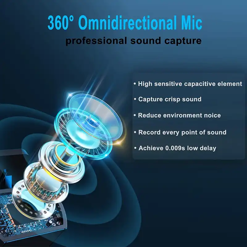 ست میکروفن دوتایی یقه ای بی سیم مدل K61 DUAL TYPE-C