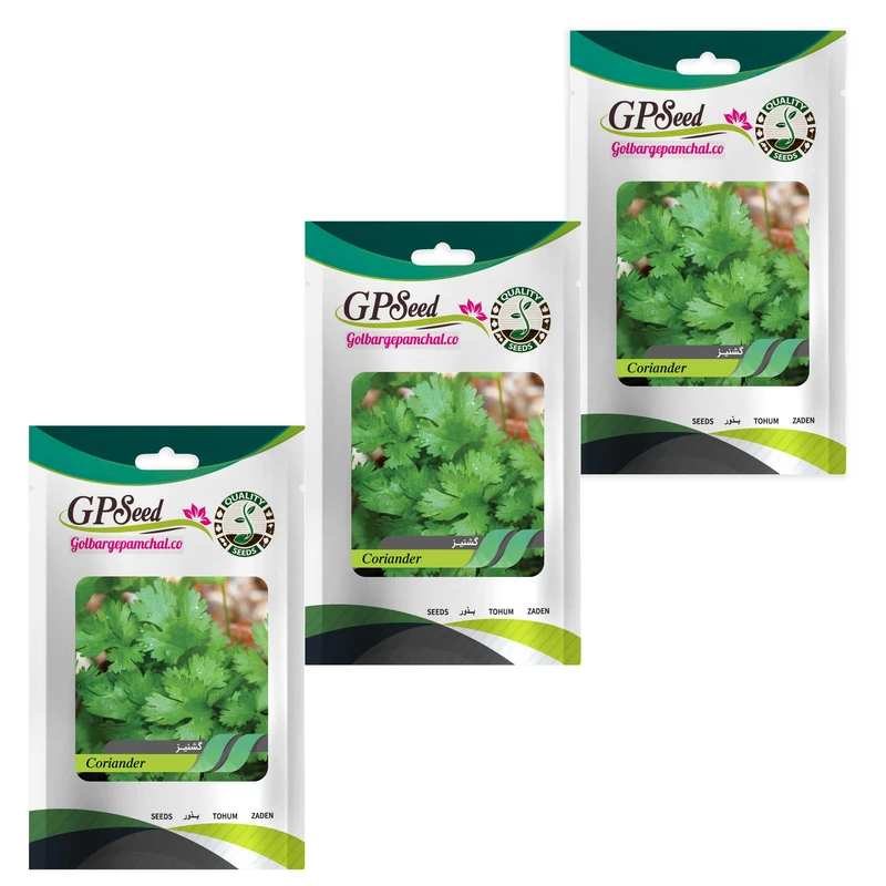  بذر گشنیز گلبرگ پامچال کد GPF-158 مجموعه 3 عددی 