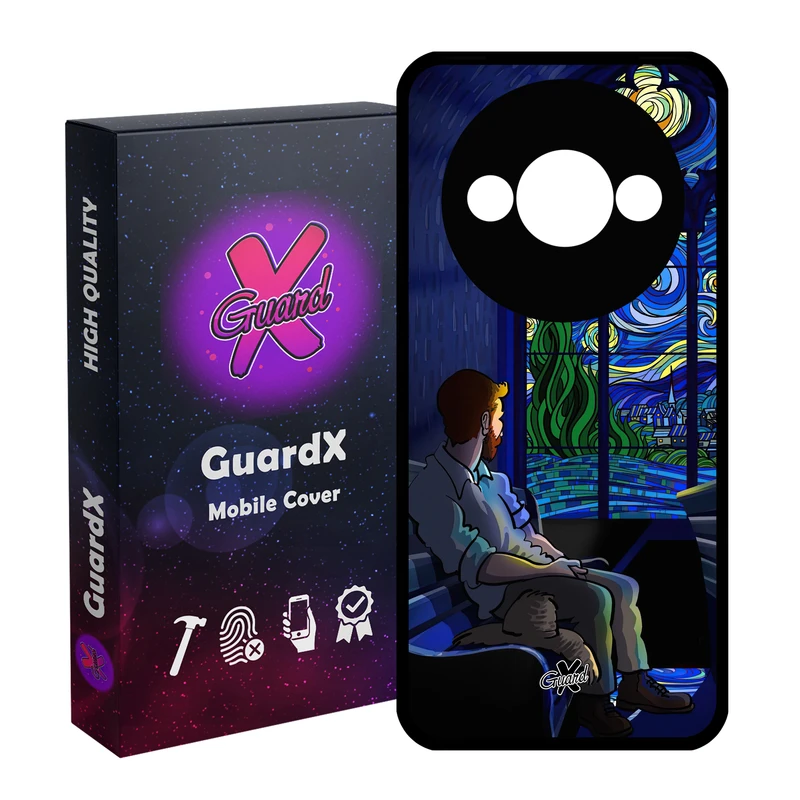 کاور گارد ایکس طرح جان ویک مدل قاب Glass10573 مناسب برای گوشی موبایل شیائومی Redmi A3 4G/ A3X 4G/ Poco C61