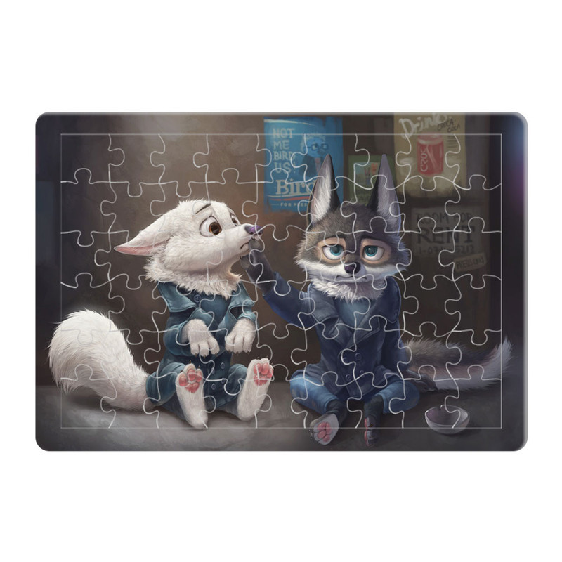 پازل 54 تکه هومرو مدل PL875 طرح انیمیشن زوتوپیا