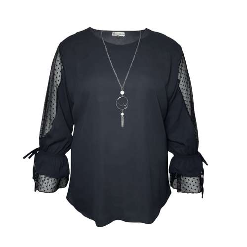 بلوز زنانه کد irtbmx رنگ مشکی