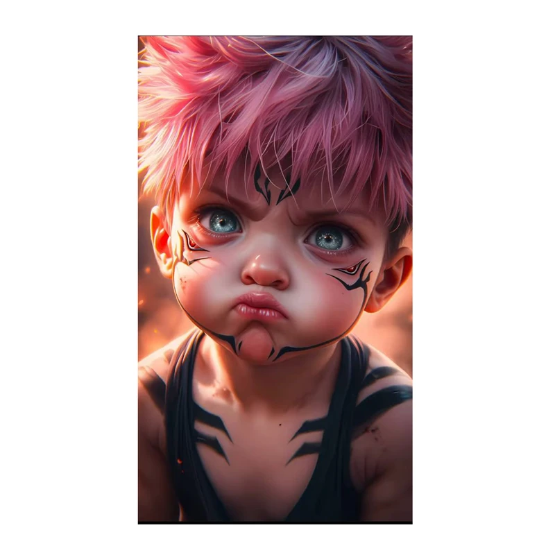 استیکر لپ تاپ و موبایل مدل انیمه طرح جوجوتسو کایسن ریومن سوکونا jujutsu kaisen ryomen sukuna کد 618