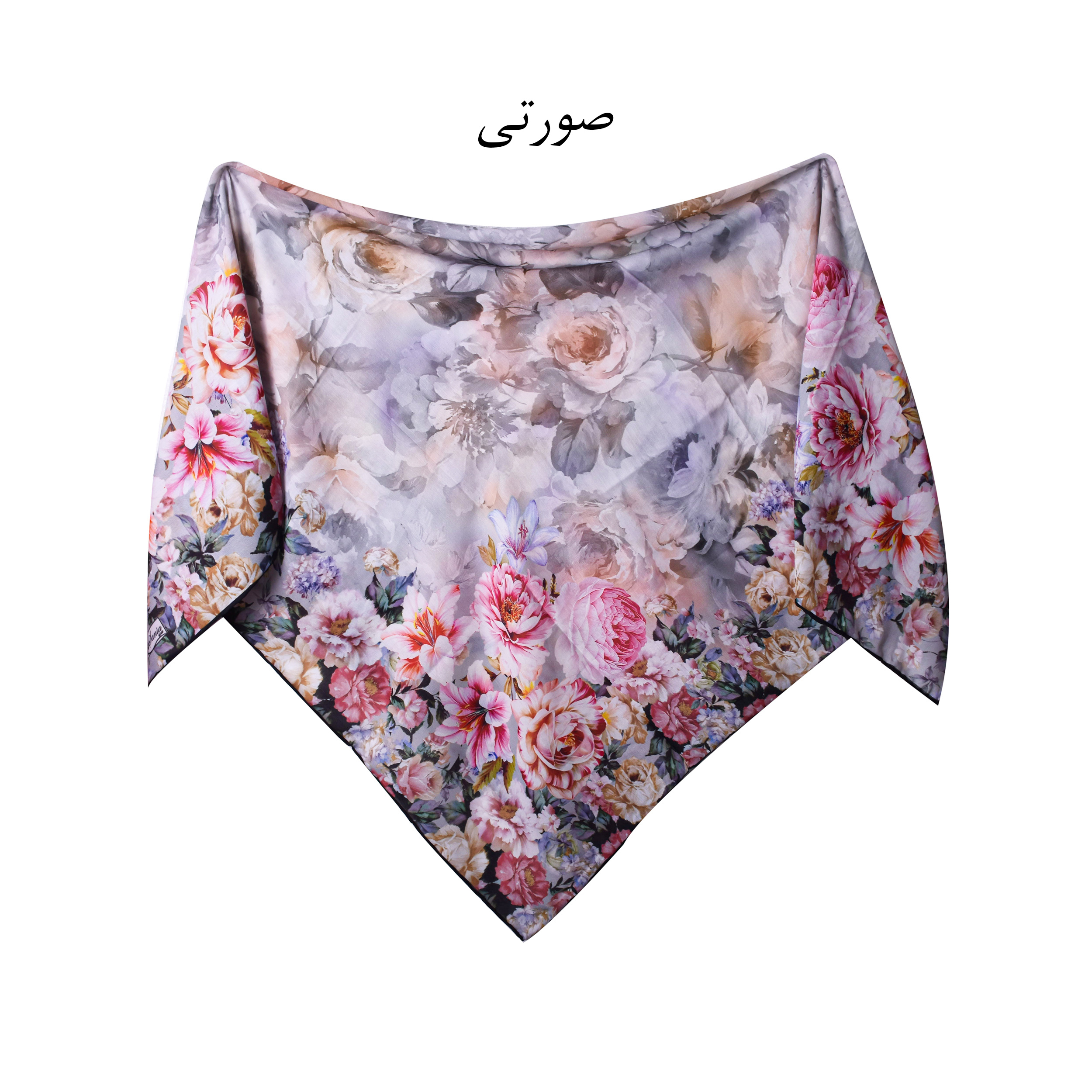 روسری زنانه مدل گل محو کد R.g.m.6