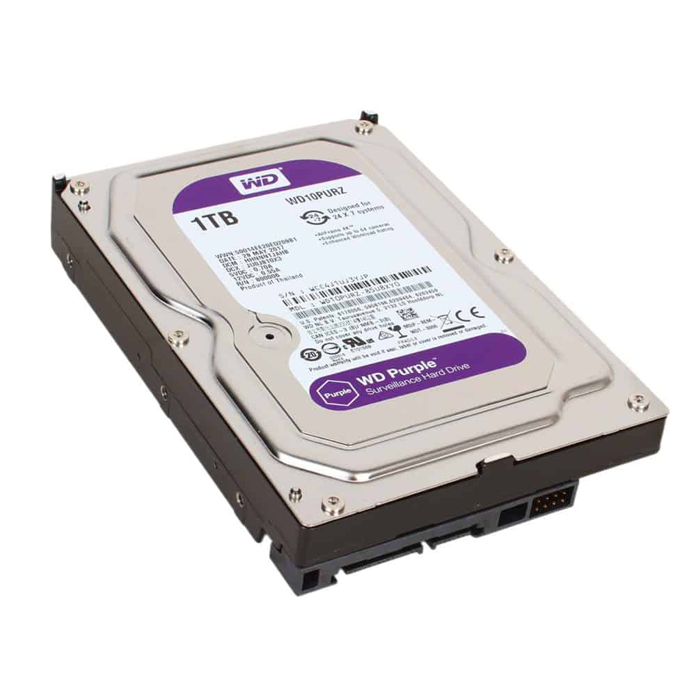 هارد دیسک اینترنال وسترن دیجیتال مدل WD Purple ظرفیت 1 ترابایت