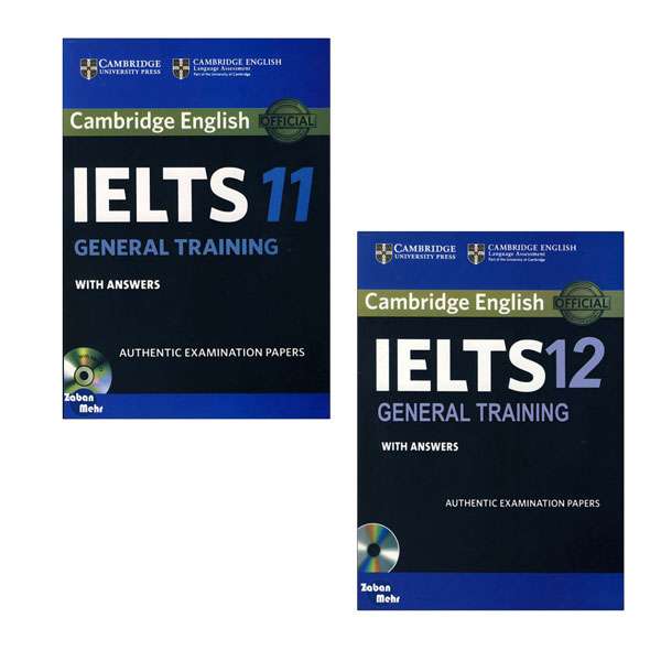 کتاب Cambridge IELTS 11_12 General اثر جمعی از نویسندگان انتشارات زبان مهر 2 جلدی کتاب Cambridge IELTS 11_12 General اثر جمعی از نویسندگان انتشارات زبان مهر 2 جلدی