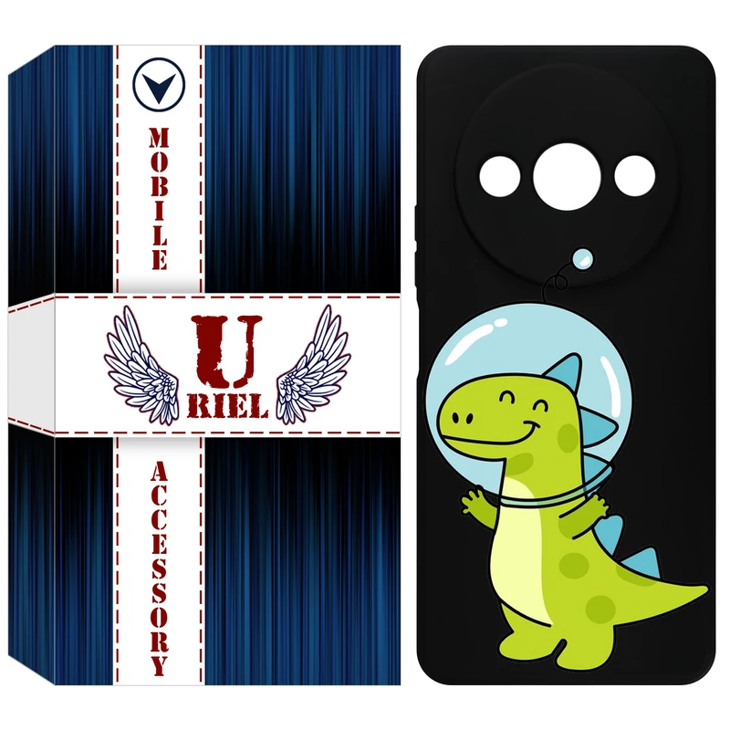 کاور یوریل قاب مدل KSH کد 62 طرح دایناسور فضانورد مناسب برای گوشی موبایل شیائومی Redmi A3 / A3x