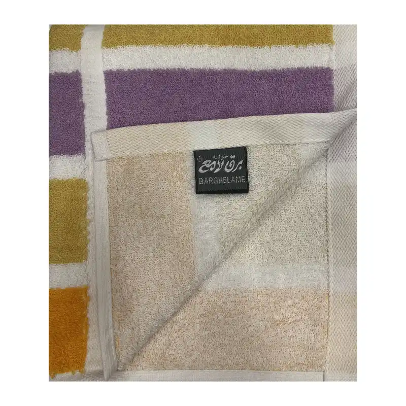 حوله حمامی برق لامع مدل نسیم سایز 160x100 سانتی متر