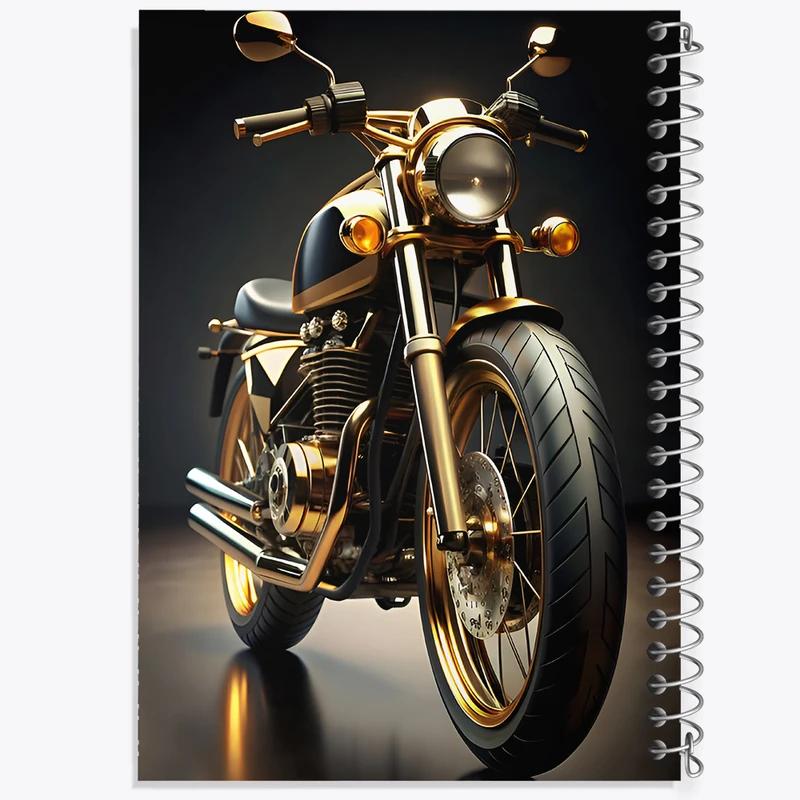 دفتر شطرنجی 50 برگ خندالو طرح موتور سیکلت کد F8446