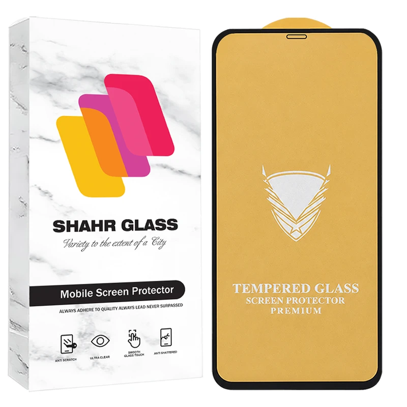 محافظ صفحه نمایش شهر گلس مدل FULLOG مناسب برای گوشی موبایل اپل iPhone 12 / iPhone 12 Pro 