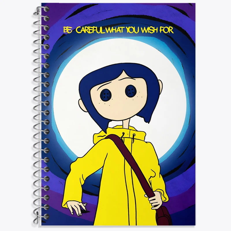 دفتر لغت 50 برگ خندالو طرح کورالین (Coraline) کد F6800