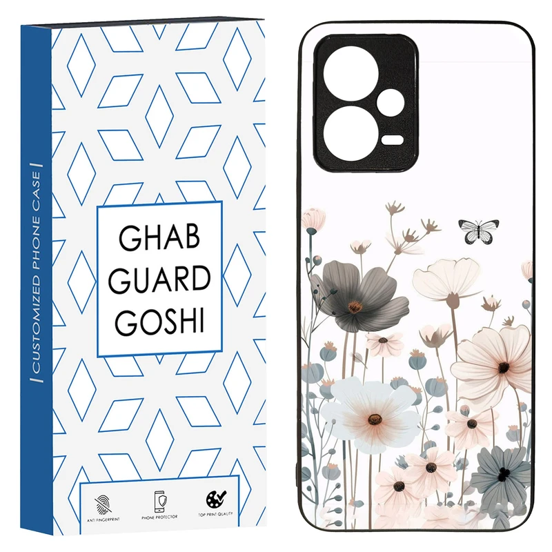 کاور قاب گارد گوشی طرح گل کد TPU-135 مناسب برای گوشی موبایل شیائومی Redmi Note 12 5G / Poco X5 5G