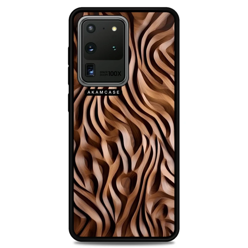 کاور آکام مدل AMC-WSGS20U-WOOD-7 مناسب برای گوشی موبایل سامسونگ Galaxy S20 Ultra