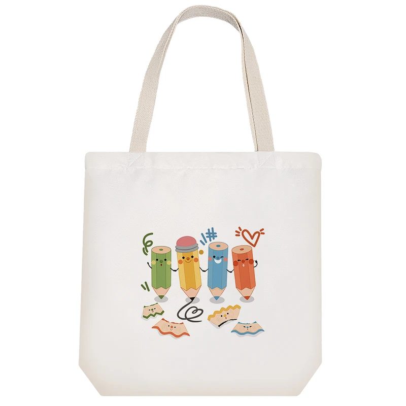 ساک خرید خندالو طرح مدادرنگی های کیوت کد 10247