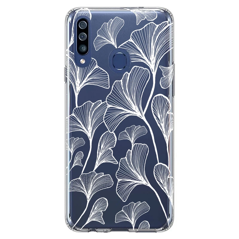 کاور مگافون طرح برگ مدل C51-W مناسب برای گوشی موبایل سامسونگ Galaxy A60 / M40