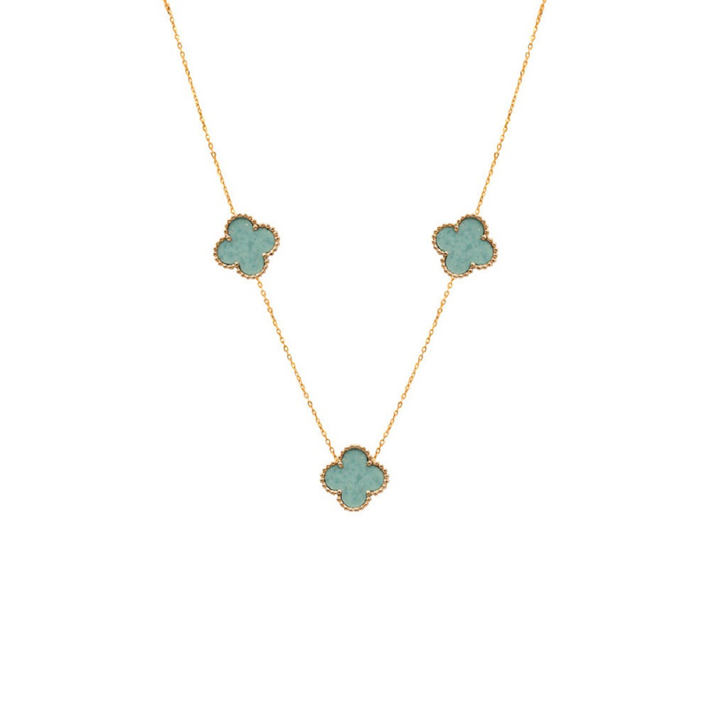 گردنبند طلا با طرح فلامینگو 18 عیار زنانه الی گالری مدل ونکلیف اسکای