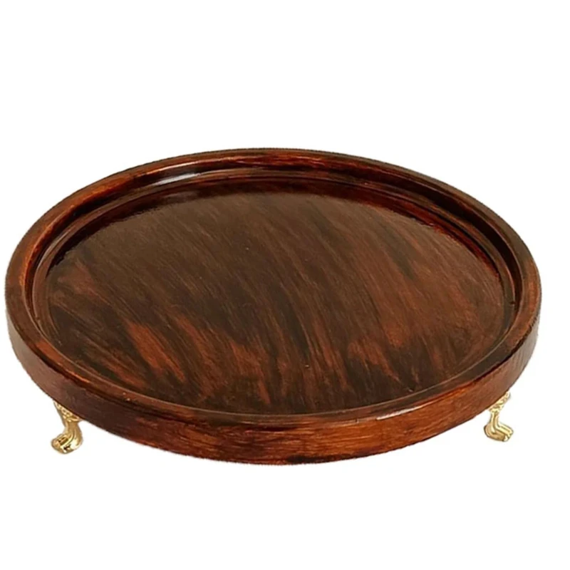 ظرف سرو مدل پایه دار طرح چوب