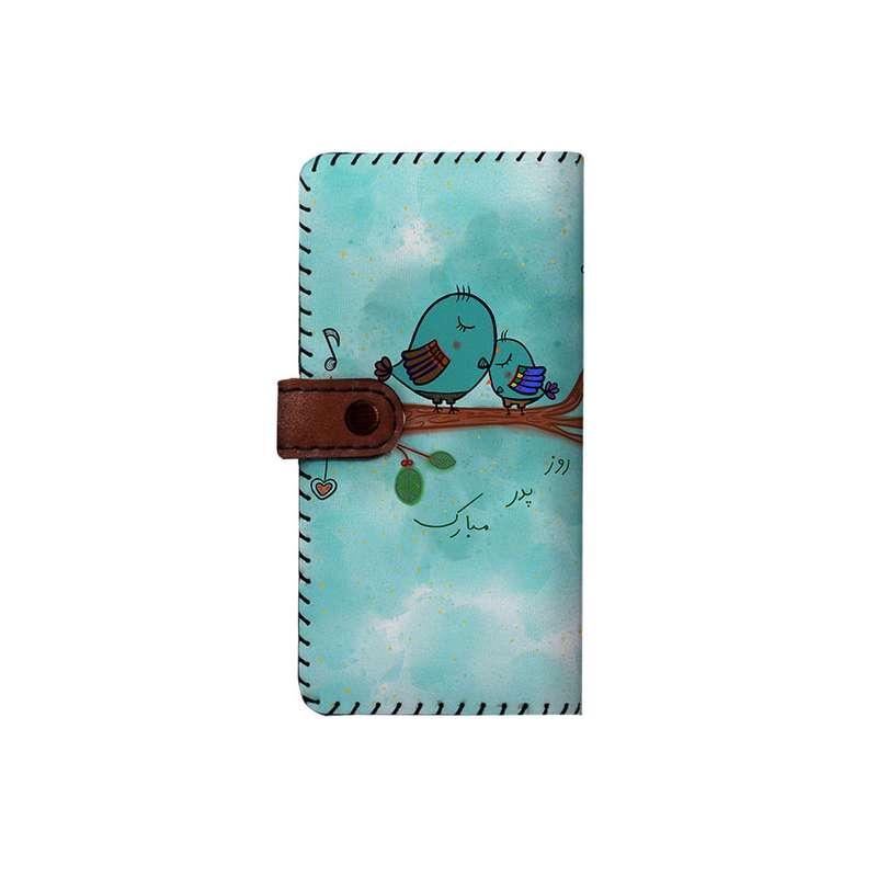کیف پول چرمی ترمه طراحان ایده مدل بنددار کد mkj032