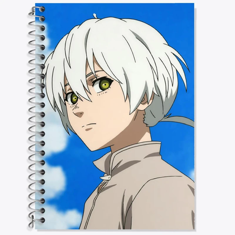 دفتر زبان 50 برگ خندالو مدل دو خط طرح فوشی انیمه به تو ای ابدی کد 15710