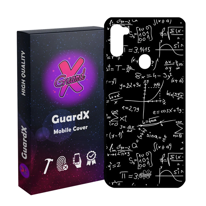 کاور گارد ایکس طرح ریاضی مدل Glass10528 مناسب برای گوشی موبایل سامسونگ Galaxy A11/M11