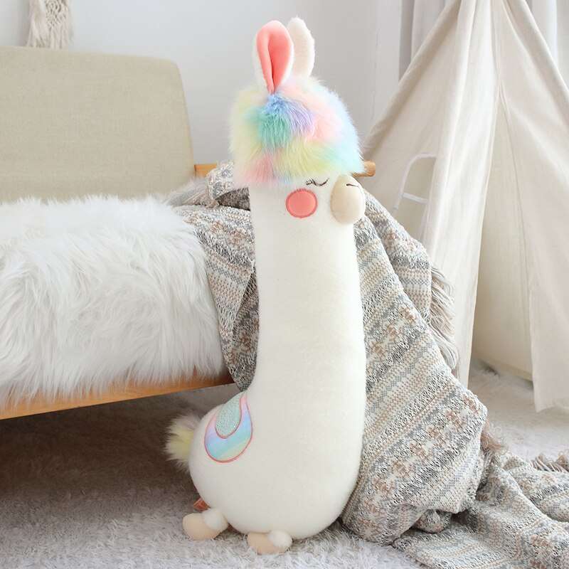 عروسک طرح لاما مدل alpaca ارتفاع 60 سانتی‌متر