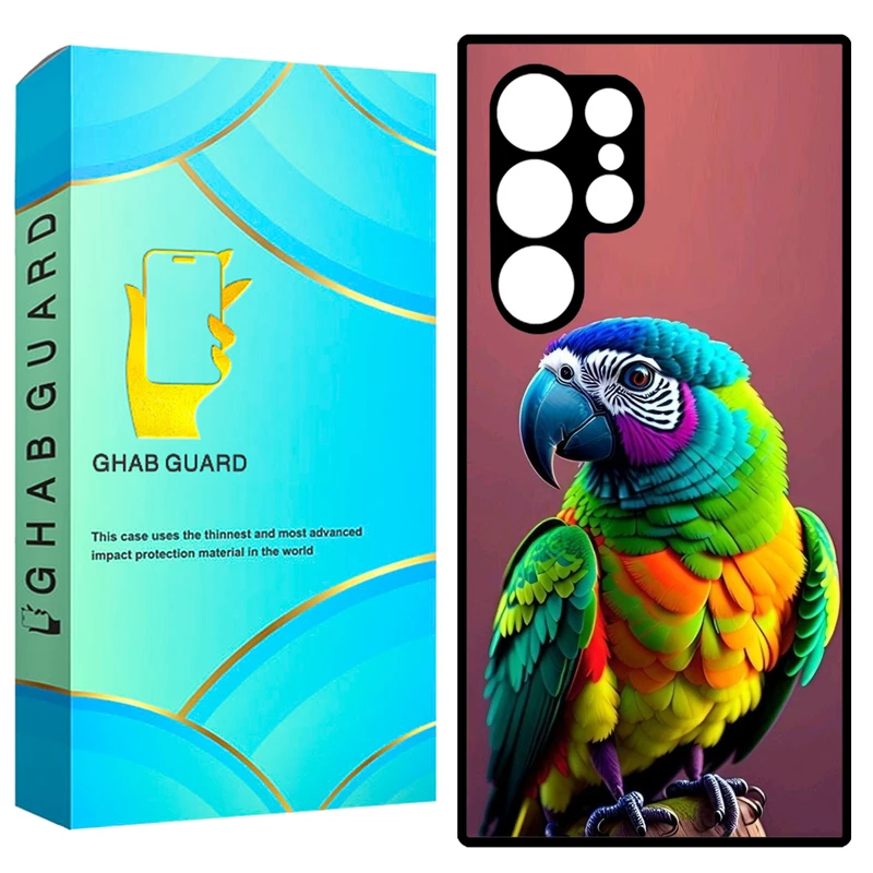 کاور قاب گارد طرح طوطی مدل GCHPS23U مناسب برای گوشی موبایل سامسونگ Galaxy S23 Ultra 5G