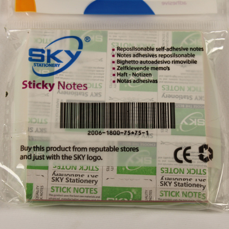 کاغذ یادداشت چسب دار اسکای مدل فسفری سایز 75*75 میلی متر بسته 50 عددی شفاف در ارزانترین فروشگاه اینترنتی ایران ارزان