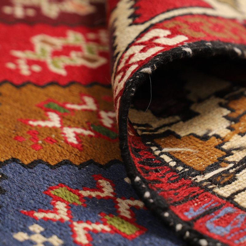 گلیم دستبافت دو و نیم متری مدل ورنی کد 4030202