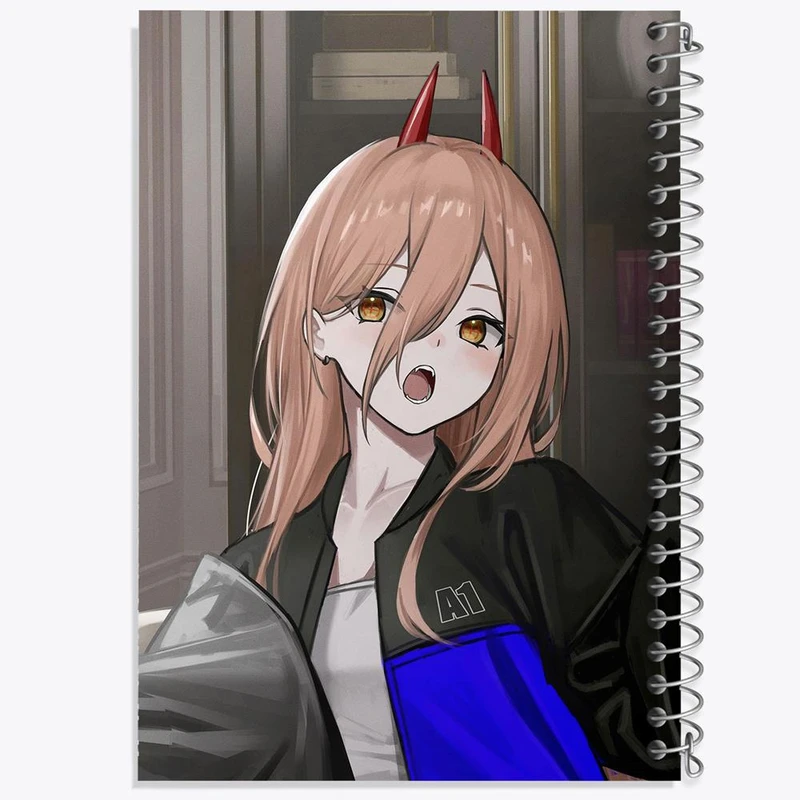 دفتر لیست خرید 50 برگ خندالو طرح پاور انیمه مرد اره ای Chainsaw Man کد 22343