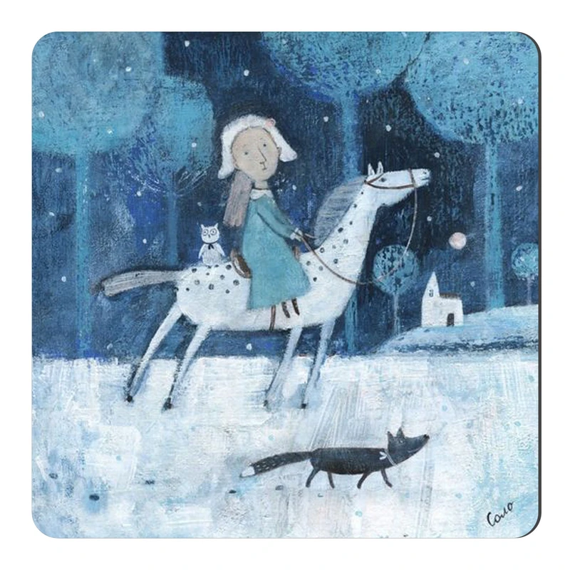 مگنت طرح دختر و زمستان کد wmg3825 