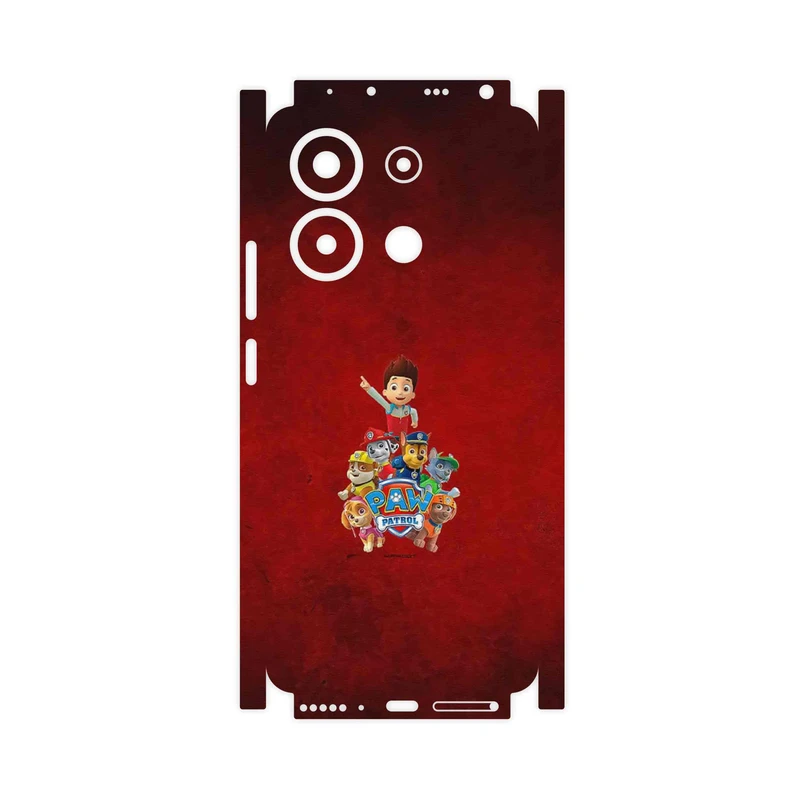 برچسب پوششی ماهوت مدل Paw Patrol-FullSkin مناسب برای گوشی موبایل شیائومی Redmi Note 13 4G