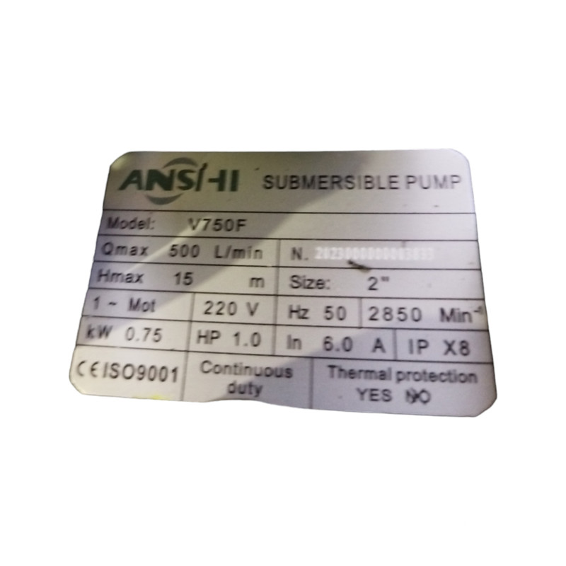 پمپ لجن کش آنشی مدل 2 اینچ کد 6-13-V750F