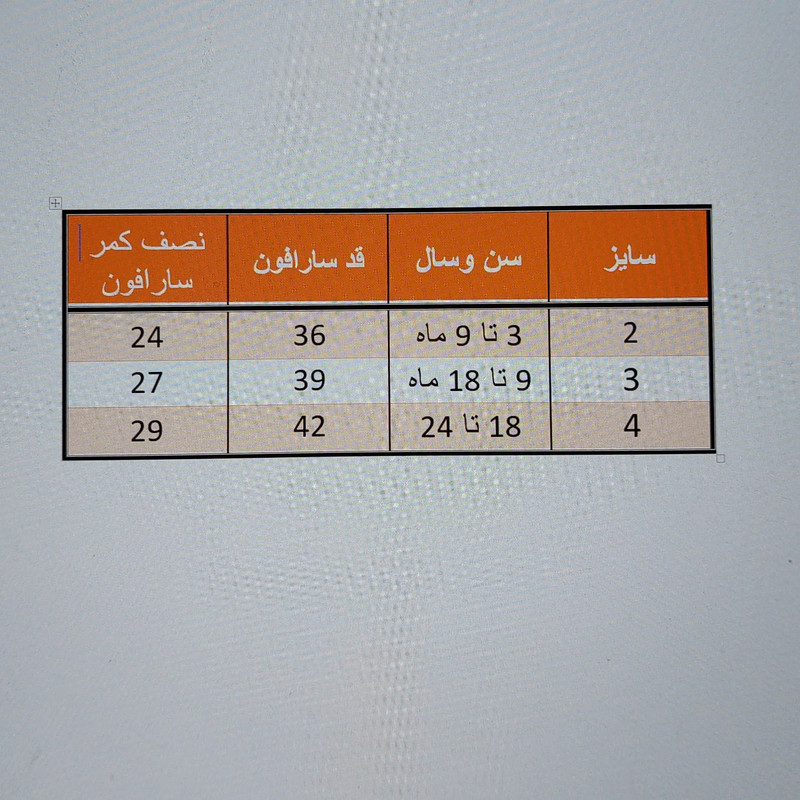 سارافون نوزادی مدل ملانژ