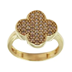 انگشتر زنانه سلین کالا مدل طرح شبدر ce-k255