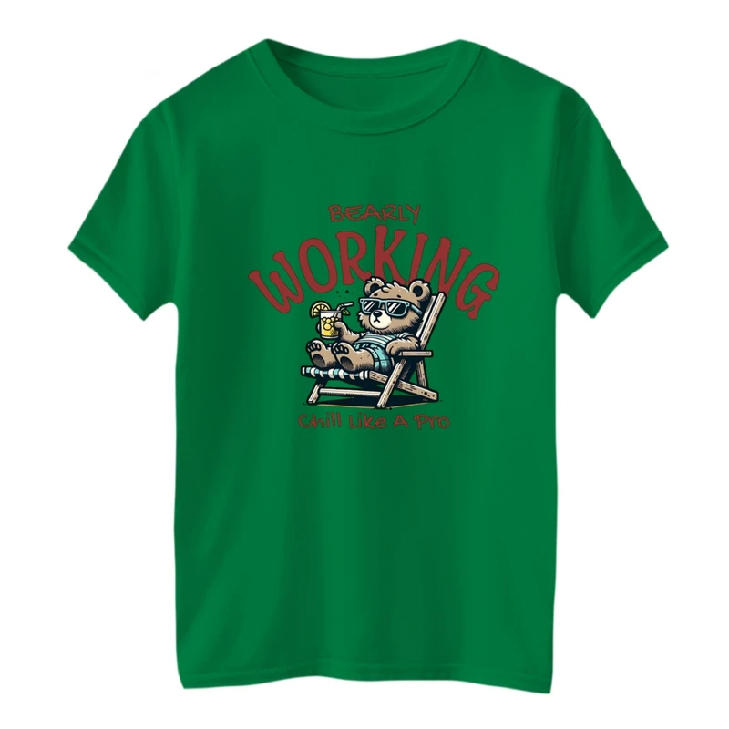 تی شرت آستین کوتاه بچگانه مدل خرس و آفتاب