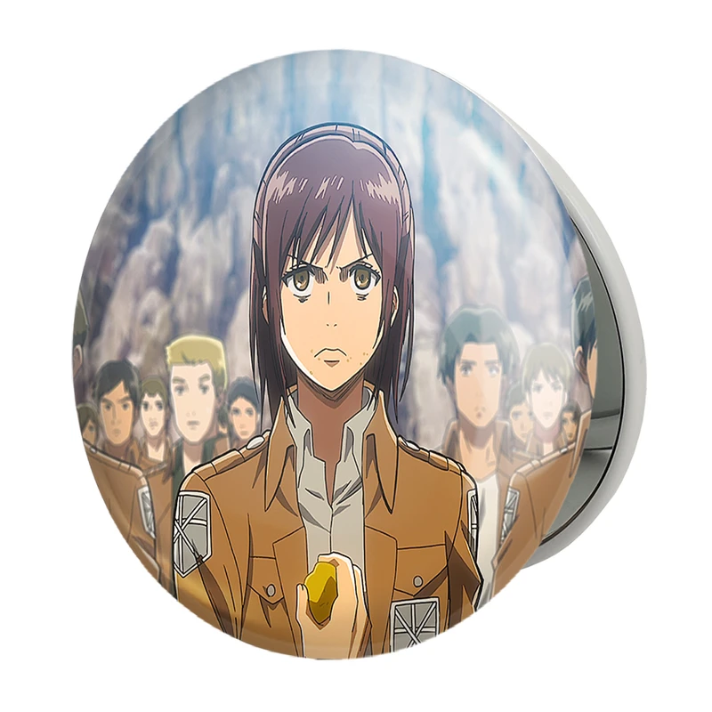 آینه جیبی خندالو طرح ساشا براوس انیمه اتک آن تایتان Attack on Titan مدل تاشو کد 10964 