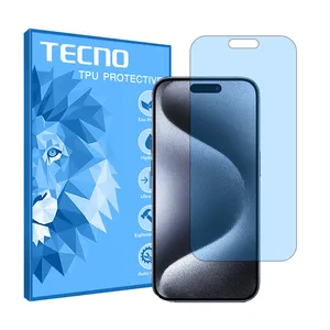 Tecno HyBLU model anti-blue screen protector suitable for Apple iPhone 15 Pro mobile phone