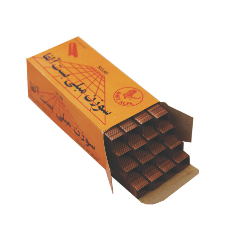 سوزن منگنه مبلی بست آلفا مدل 80/8 بسته 5000 عددی