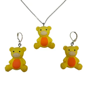 نیم ست دخترانه مدل خرس تدی کد H777