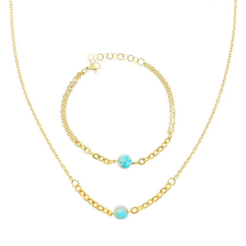 نیم ست زنانه دلنار گالری مدل فیروزه