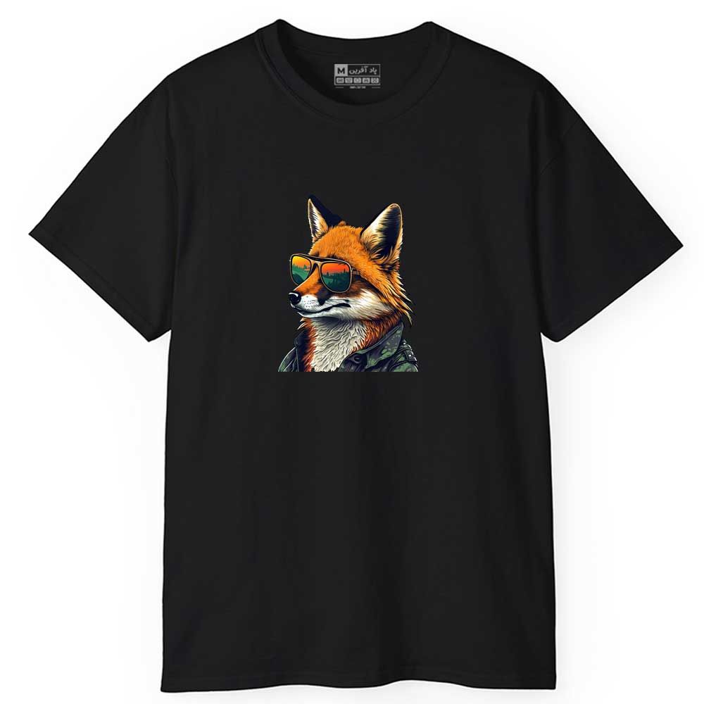 تی شرت آستین کوتاه مردانه پاد آفرین مدل روباه کد 0686 - - 6
