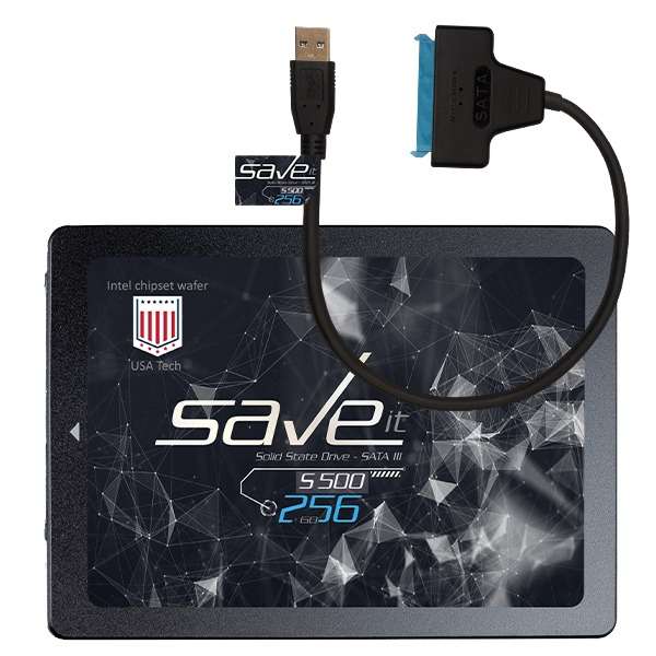 اس اس دی اینترنال سیویت مدل S500 ظرفیت 256 گیگابایت به همراه کابل تبدیل SATA3 به USB
