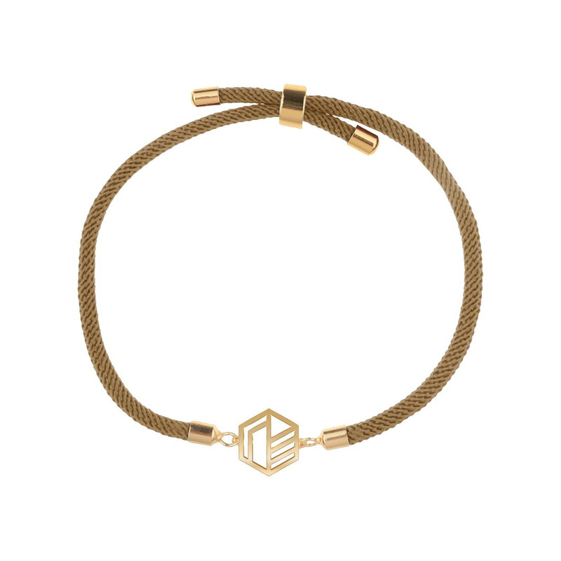 دستبند طلا 18 عیار زنانه مدوپد مدل هندسی کد D17-10256