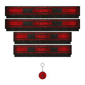 برچسب پارکابی خودرو لندمون کد LM038 MR مناسب برای شاهین بسته 4 عددی به همراه سرکلیدی