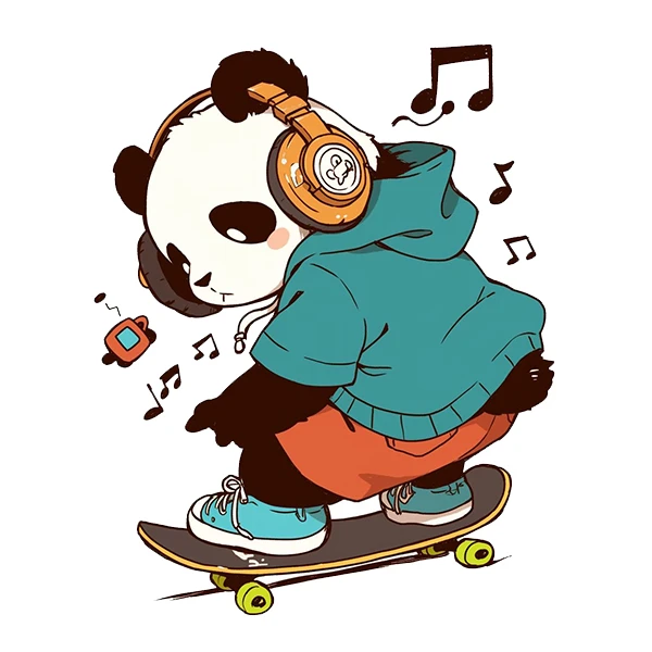 استیکر پارچه و لباس پاد آفرین طرح پاندا کد 1920