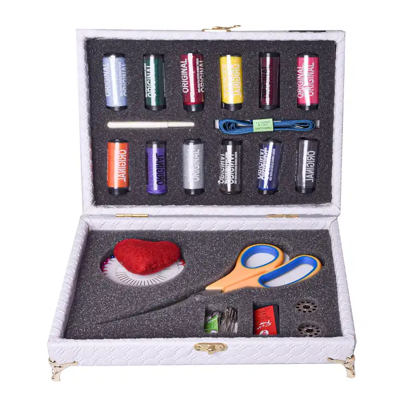 جعبه نخ و سوزن کیان مدل kh5000 مجموعه 21 عددی