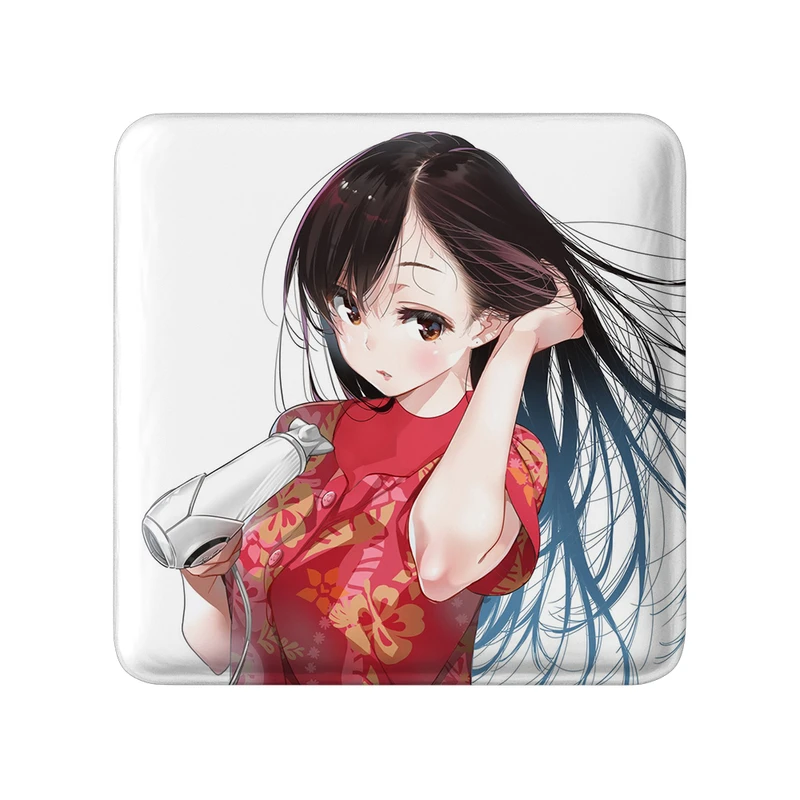 مگنت خندالو طرح چیزورو انیمه کانوجو اوکاری مدل مربعی کد 34849