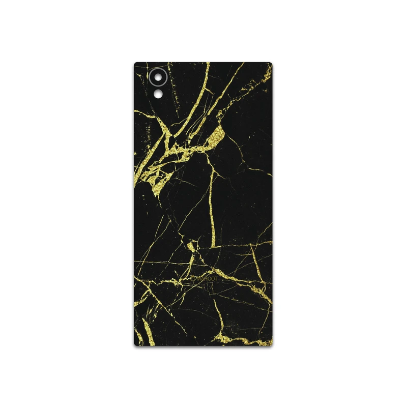 برچسب پوششی ماهوت مدل Graphite-Gold-Marble مناسب برای گوشی موبایل سونی Xperia L1