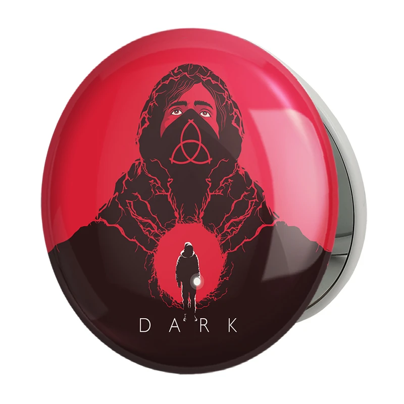 آینه جیبی خندالو طرح سریال دارک Dark مدل تاشو کد 10179 