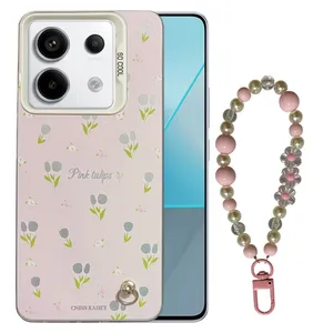 کاور مدل SO COOL طرح گل کد SC02 مناسب برای گوشی موبایل شیائومی Redmi Note 13 PRO 5G / POCO X6 به همراه بند آویز